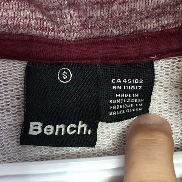 𝅺bench Size Small Pink Striped Cowl Neck Sweatshirt - Picture 4 of 5